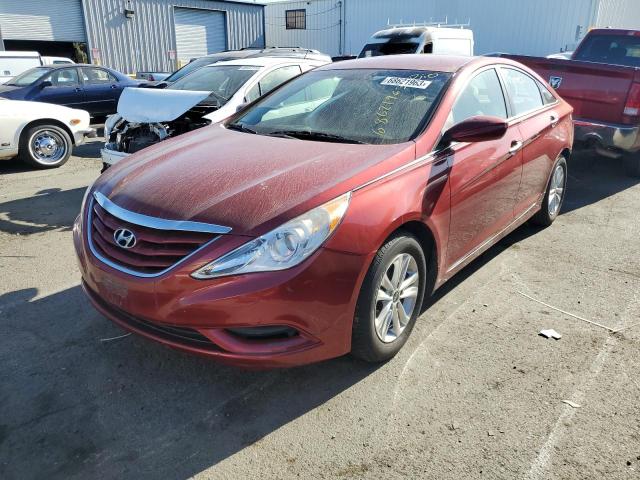 5NPEB4AC7CH446198 - 2012 HYUNDAI SONATA GLS RED photo 1