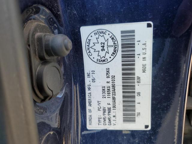 19UUA8F22AA801032 - 2010 ACURA TL BLUE photo 12