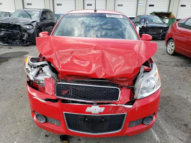 KL1TD6DE8AB094524 - 2010 CHEVROLET AVEO LS RED photo 5