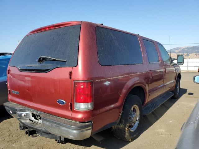 1FMNU40S6YEB17451 - 2000 FORD EXCURSION XLT MAROON photo 3