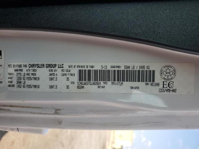 1C4BJWEG7DL662824 - 2013 JEEP WRANGLER U SAHARA 白色 照片 13