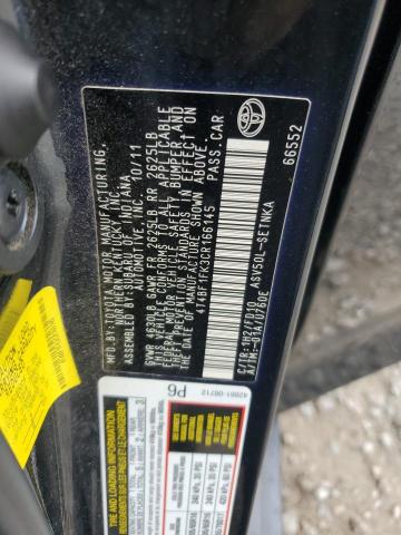 4T4BF1FK3CR166145 - 2012 TOYOTA CAMRY BASE 黑色 照片 13