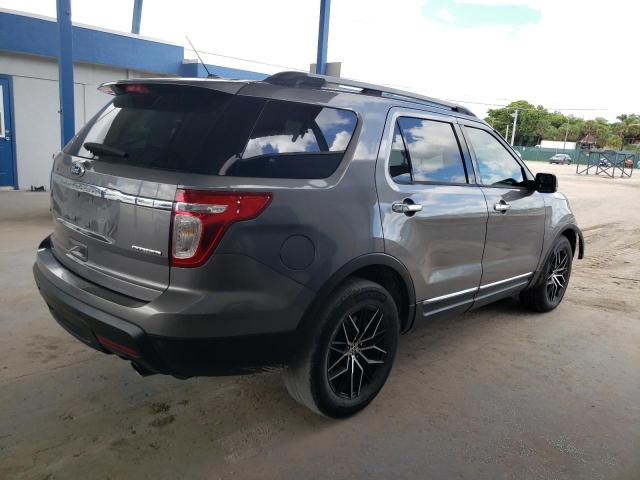 1FM5K7D85DGB91710 - 2013 FORD EXPLORER XLT Szary zdjęcie 3