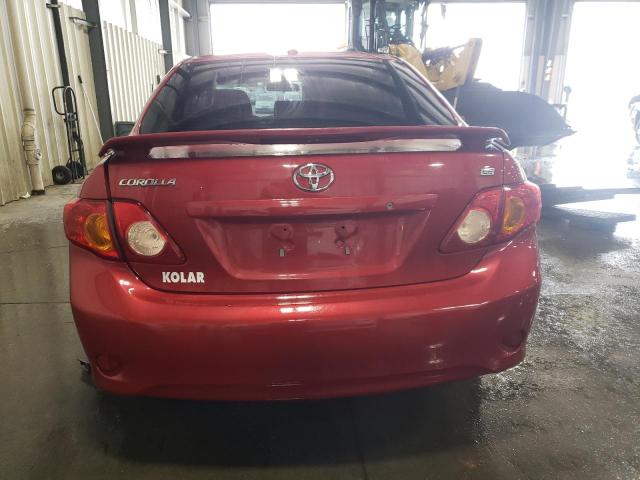 2T1BU4EE9AC191773 - 2010 TOYOTA COROLLA BASE RED photo 6