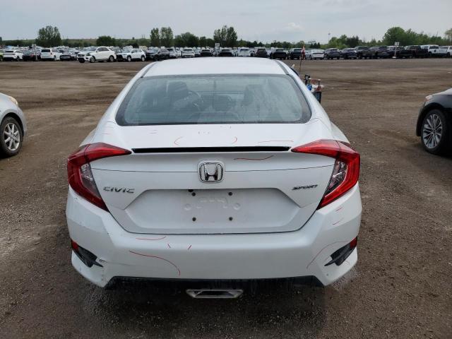 2HGFC2F8XLH017108 - 2020 HONDA CIVIC SPORT WHITE photo 6