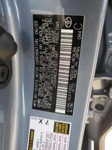 JTDB4MEE3P3011687 - 2023 TOYOTA COROLLA LE Сірий фото 12