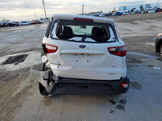 MAJ6P1UL2JC241824 - 2018 FORD ECOSPORT SE WHITE photo 6