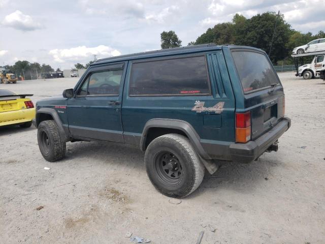 1J4FJ27S9TL220390 - 1996 JEEP CHEROKEE SE GREEN photo 2