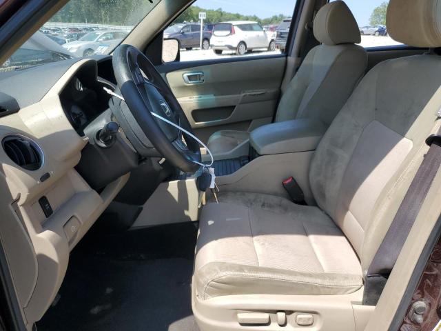 5FNYF4H40AB018758 - 2010 HONDA PILOT EX MAROON photo 7