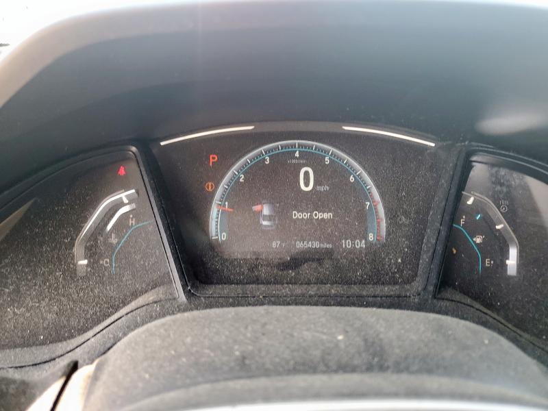 19XFC2F60KE001636 - 2019 HONDA CIVIC LX GRAY photo 9