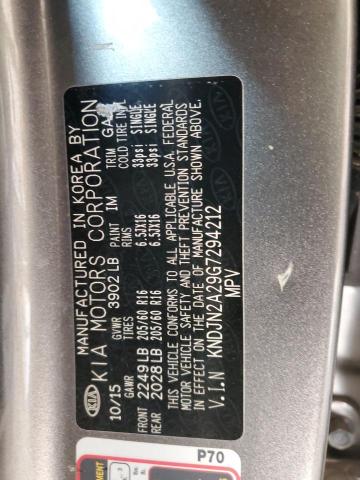 KNDJN2A29G7294212 - 2016 KIA SOUL GREEN photo 12