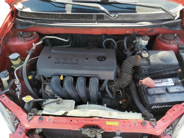 2T1KR32EX7C675122 - 2007 TOYOTA COROLLA MA XR RED photo 11