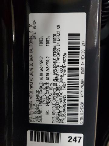 3TMLB5JN4RM034015 - 2024 TOYOTA TACOMA DOUBLE CAB CHARCOAL photo 12