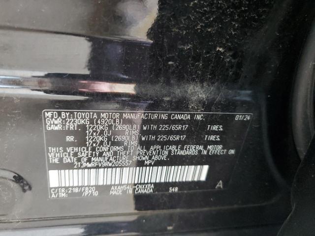 2T3MWRFV9RW205557 - 2024 TOYOTA RAV4 LE Սև լուսանկար 13