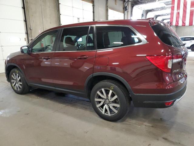 5FNYF6H53MB096332 - 2021 HONDA PILOT EXL 勃艮第红 照片 2