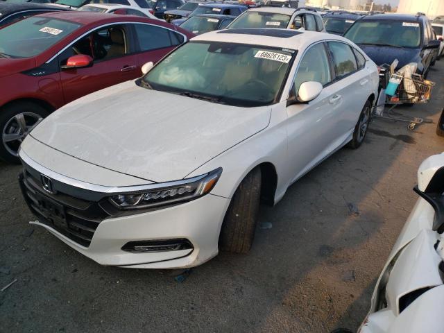 1HGCV1F51JA066142 - 2018 HONDA ACCORD EXL WHITE photo 1