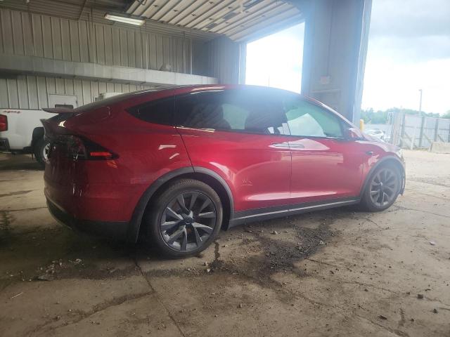 7SAXCBE5XRF456076 - 2024 TESLA MODEL X Czerwony zdjęcie 3