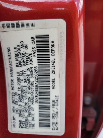 1NXBU4EE6AZ256268 - 2010 TOYOTA COROLLA BASE 红色 照片 13