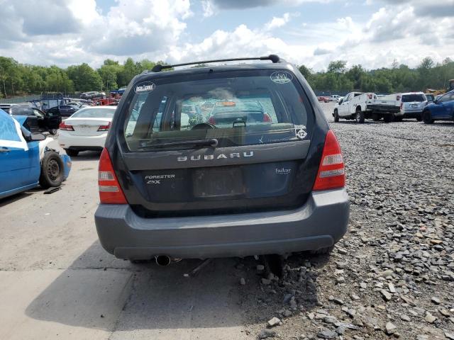 JF1SG63695H719916 - 2005 SUBARU FORESTER 2.5X BLACK photo 6
