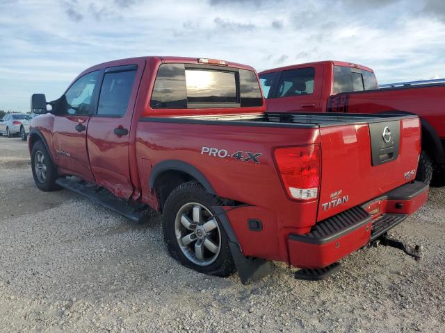 1N6BA0EC9CN320110 - 2012 NISSAN TITAN S RED photo 2