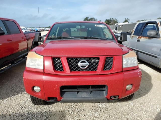 1N6BA0EC9CN320110 - 2012 NISSAN TITAN S RED photo 5