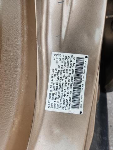 SHSRD78894U238895 - 2004 HONDA CR-V EX BEIGE photo 12