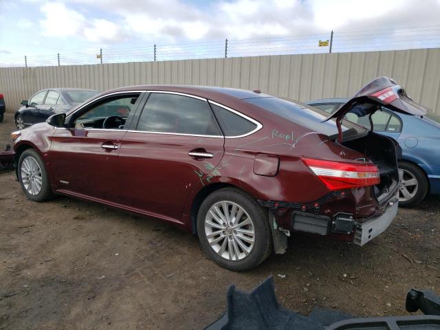 4T1BD1EB0DU016688 - 2013 TOYOTA AVALON HYBRID BURGUNDY photo 2