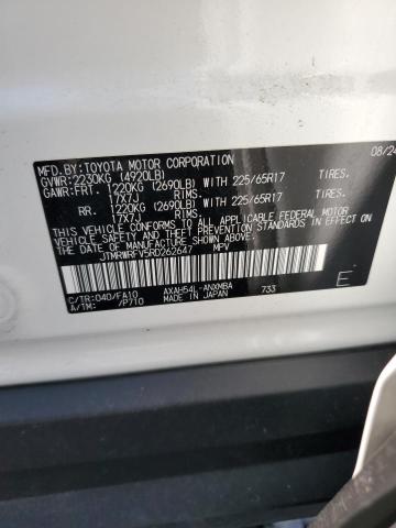 JTMRWRFV5RD262647 - 2024 TOYOTA RAV4 XLE 白色 照片 13
