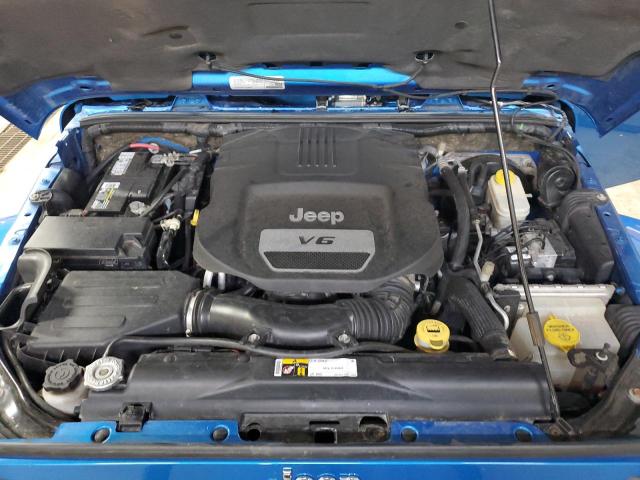 1C4BJWEG9GL170414 - 2016 JEEP WRANGLER U SAHARA BLUE photo 12