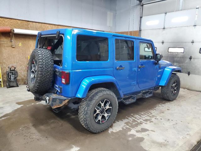 1C4BJWEG9GL170414 - 2016 JEEP WRANGLER U SAHARA BLUE photo 3