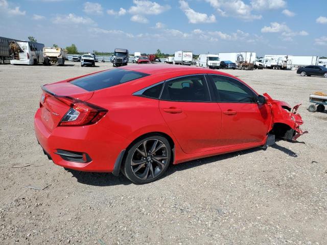 2HGFC2F81KH548552 - 2019 HONDA CIVIC SPORT წითელი ფოტო 3