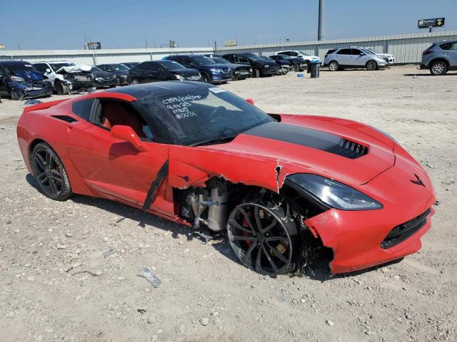 1G1YK2D77H5120031 - 2017 CHEVROLET CORVETTE STINGRAY Z51 2LT RED photo 4