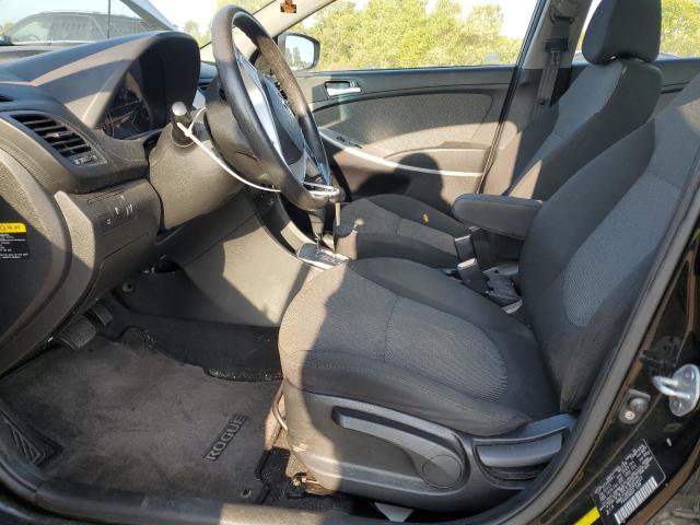 KMHCT5AE0CU014923 - 2012 HYUNDAI ACCENT GLS BLACK photo 7