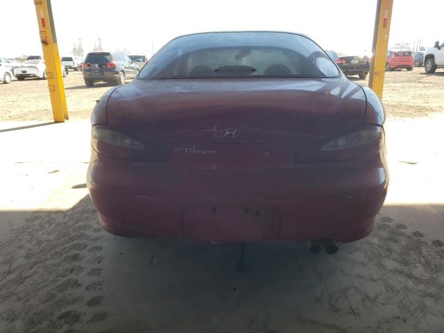 KMHJG24F2WU096897 - 1998 HYUNDAI TIBURON RED photo 6