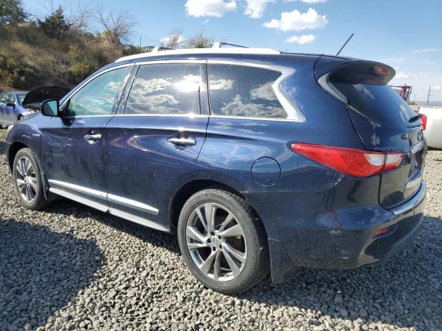 5N1CL0MM4FC505222 - 2015 INFINITI QX60 HYBRID BLUE photo 2