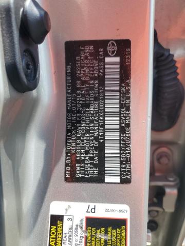4T1BF1FKXFU021912 - 2015 TOYOTA CAMRY LE TAN photo 12