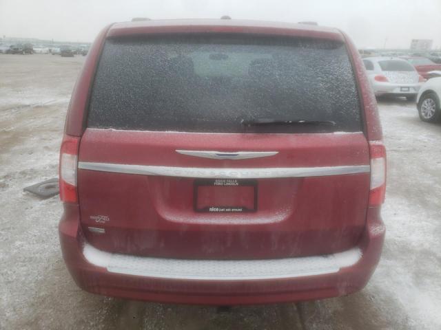 2C4RC1BG5ER294457 - 2014 CHRYSLER TOWN & COU TOURING წითელი ფოტო 6