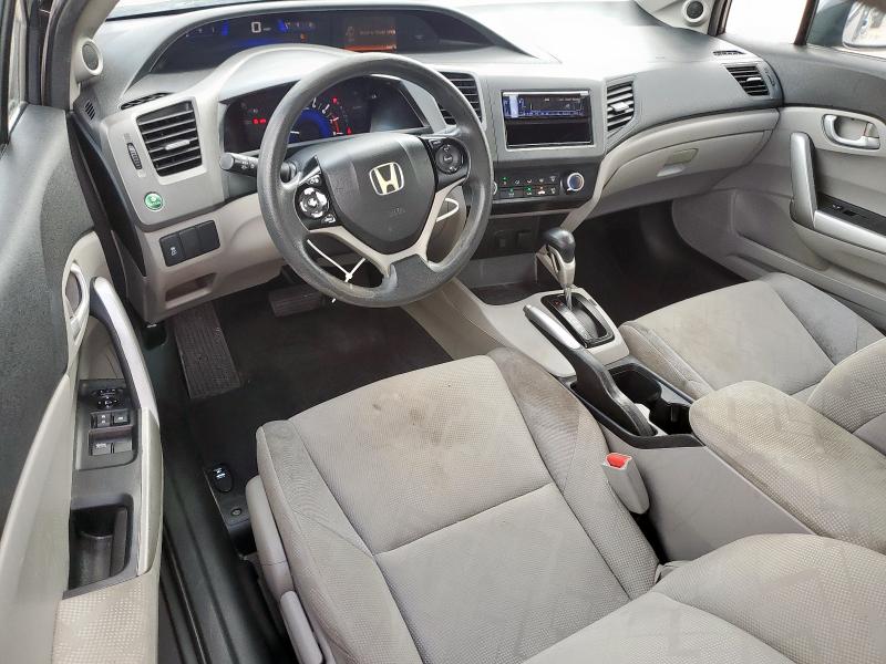 2HGFG3B52CH500419 - 2012 HONDA CIVIC LX GRAY photo 8