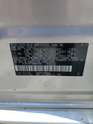 2T3BF4DV3BW085466 - 2011 TOYOTA RAV4 银色 照片 13