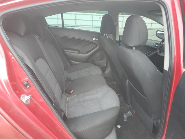 KNAFX4A85F5323406 - 2015 KIA FORTE EX RED photo 10