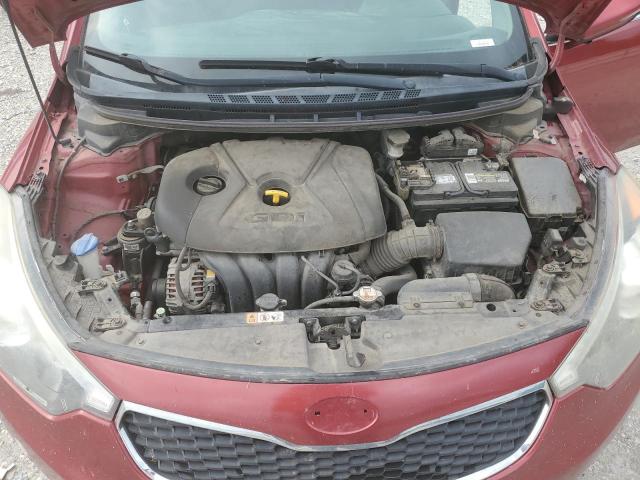 KNAFX4A85F5323406 - 2015 KIA FORTE EX RED photo 11