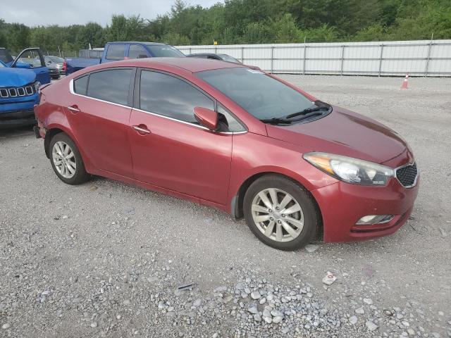 KNAFX4A85F5323406 - 2015 KIA FORTE EX RED photo 4