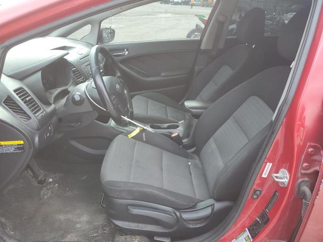KNAFX4A85F5323406 - 2015 KIA FORTE EX RED photo 7