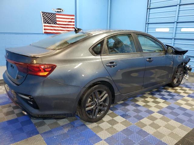 3KPF34AD9ME285188 - 2021 KIA FORTE GT LINE GRAY photo 3