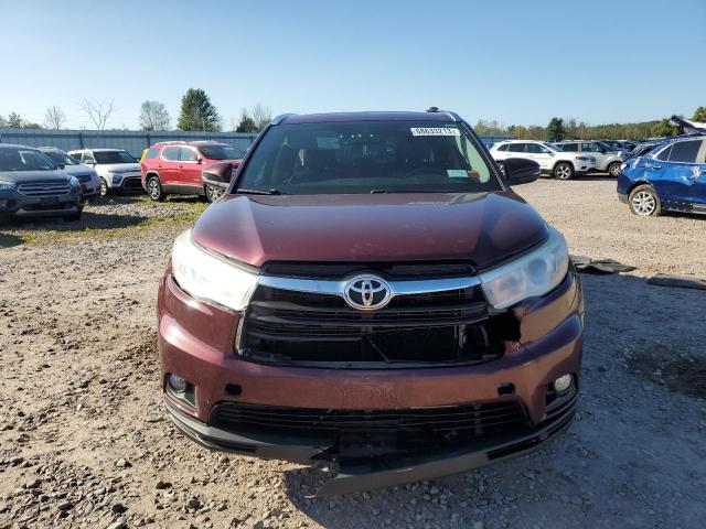 5TDJKRFH7ES039544 - 2014 TOYOTA HIGHLANDER XLE Bordeaux Foto 5