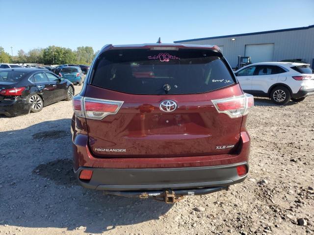 5TDJKRFH7ES039544 - 2014 TOYOTA HIGHLANDER XLE Bordeaux Foto 6