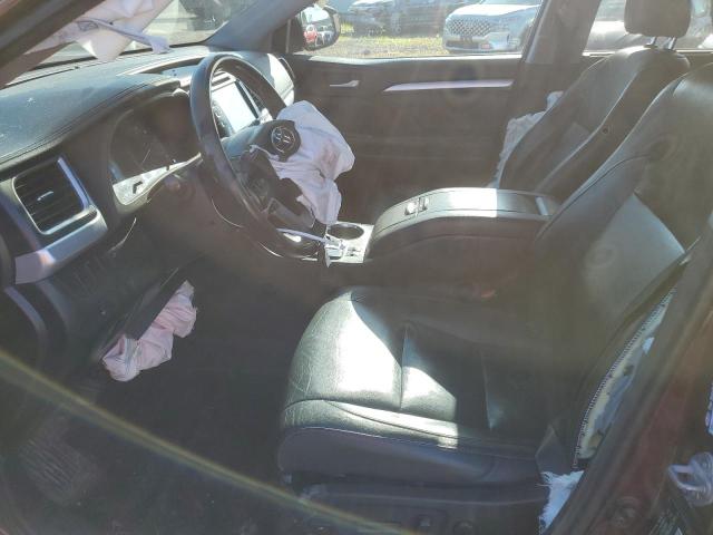5TDJKRFH7ES039544 - 2014 TOYOTA HIGHLANDER XLE Bordeaux Foto 7