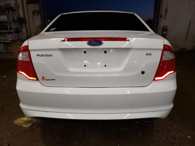 3FAHP0HA7BR237461 - 2011 FORD FUSION SE WHITE photo 6