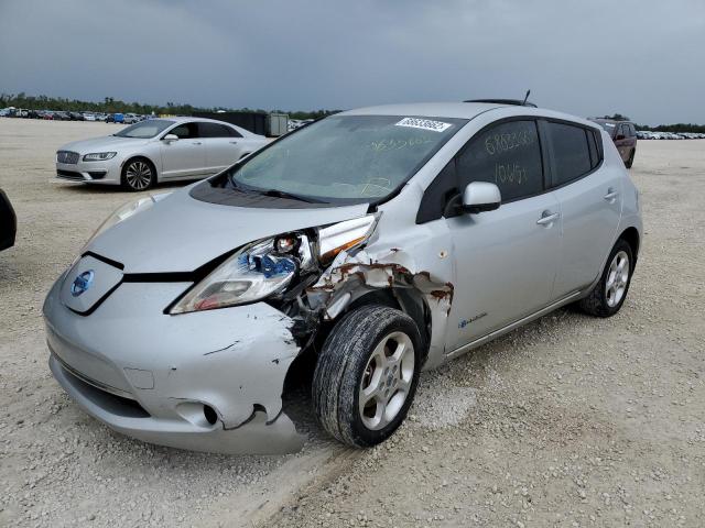 JN1AZ0CP2CT023904 - 2012 NISSAN LEAF SV SILVER photo 1