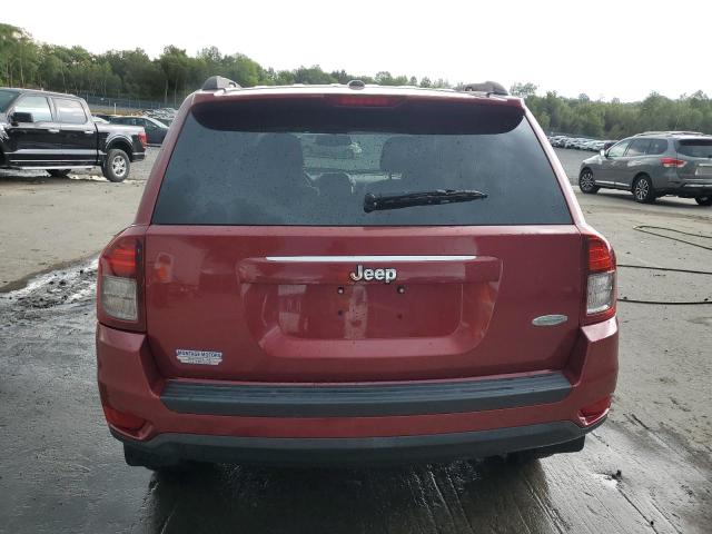 1C4NJCEA2ED619124 - 2014 JEEP COMPASS LATITUDE BURGUNDY photo 6